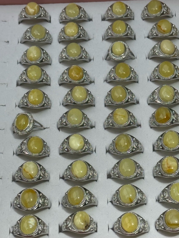 蜜蜡戒指多样性发其一