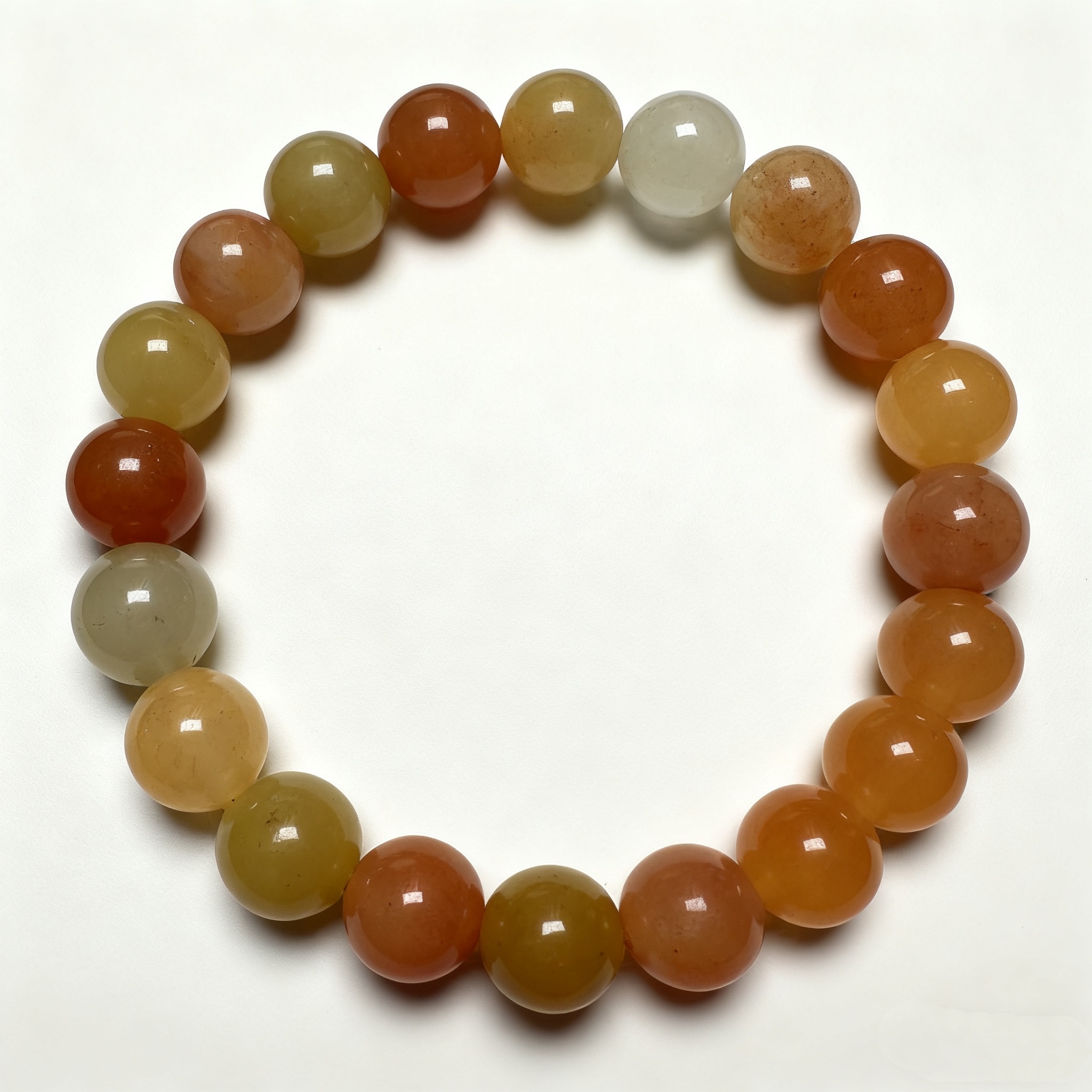 K44金丝玉单圈手串10mm（无盒简装）