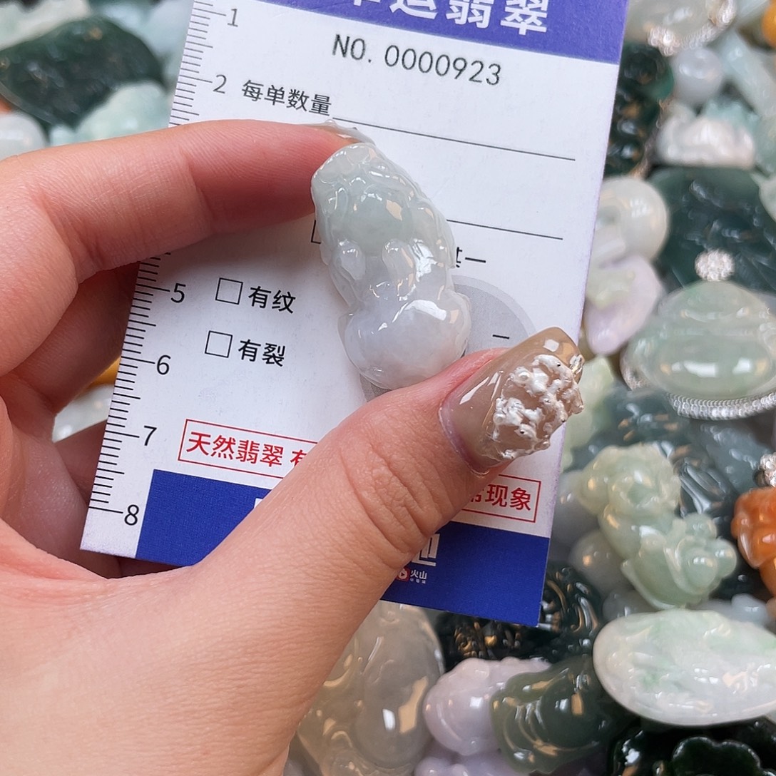 翡翠未镶嵌颈饰923