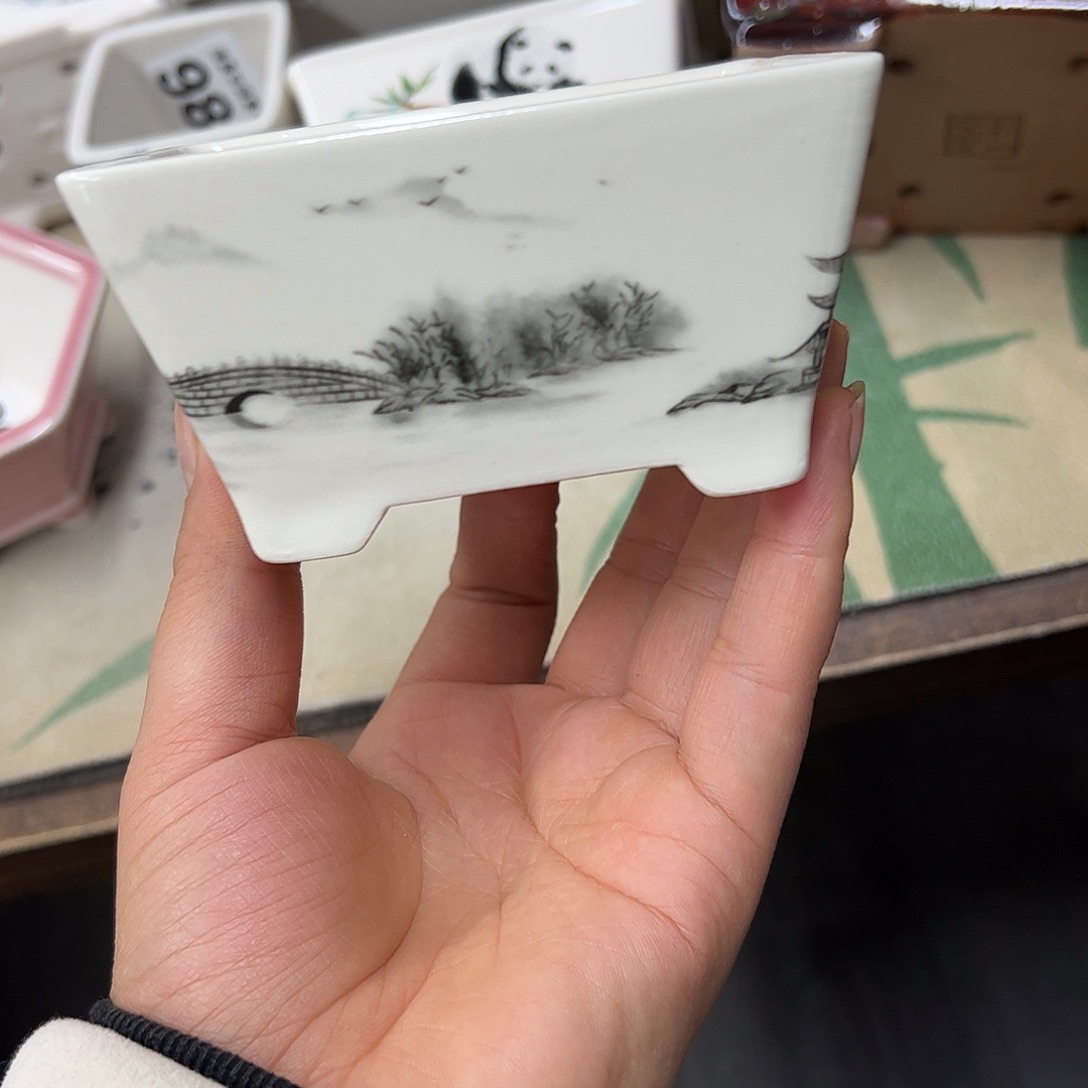 紫砂花盆986号瑕疵10/7.5/5cm