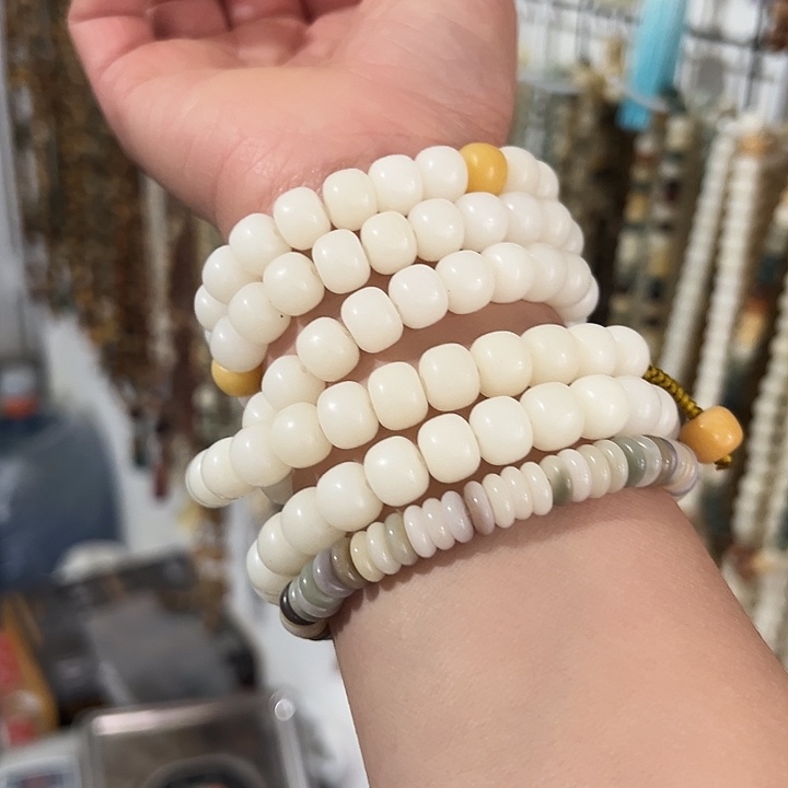 吊坠白玉菩提8×10