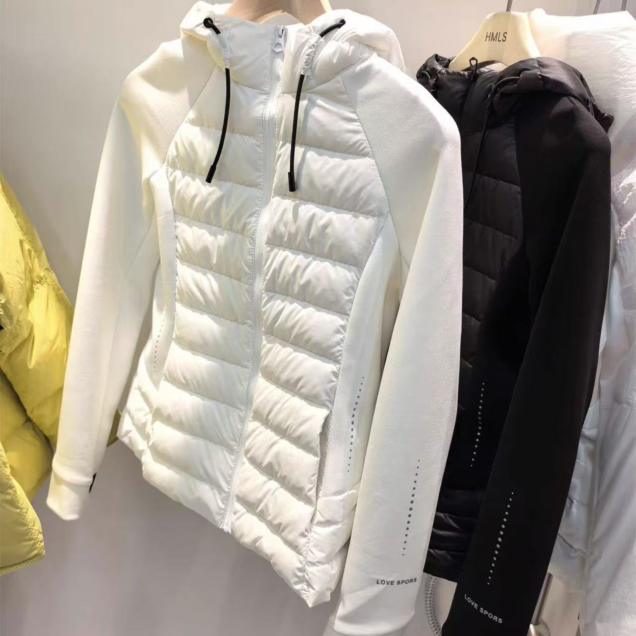 【代莹优选】888新款显瘦冬季户外超轻薄同款运动瑜伽女连帽外套