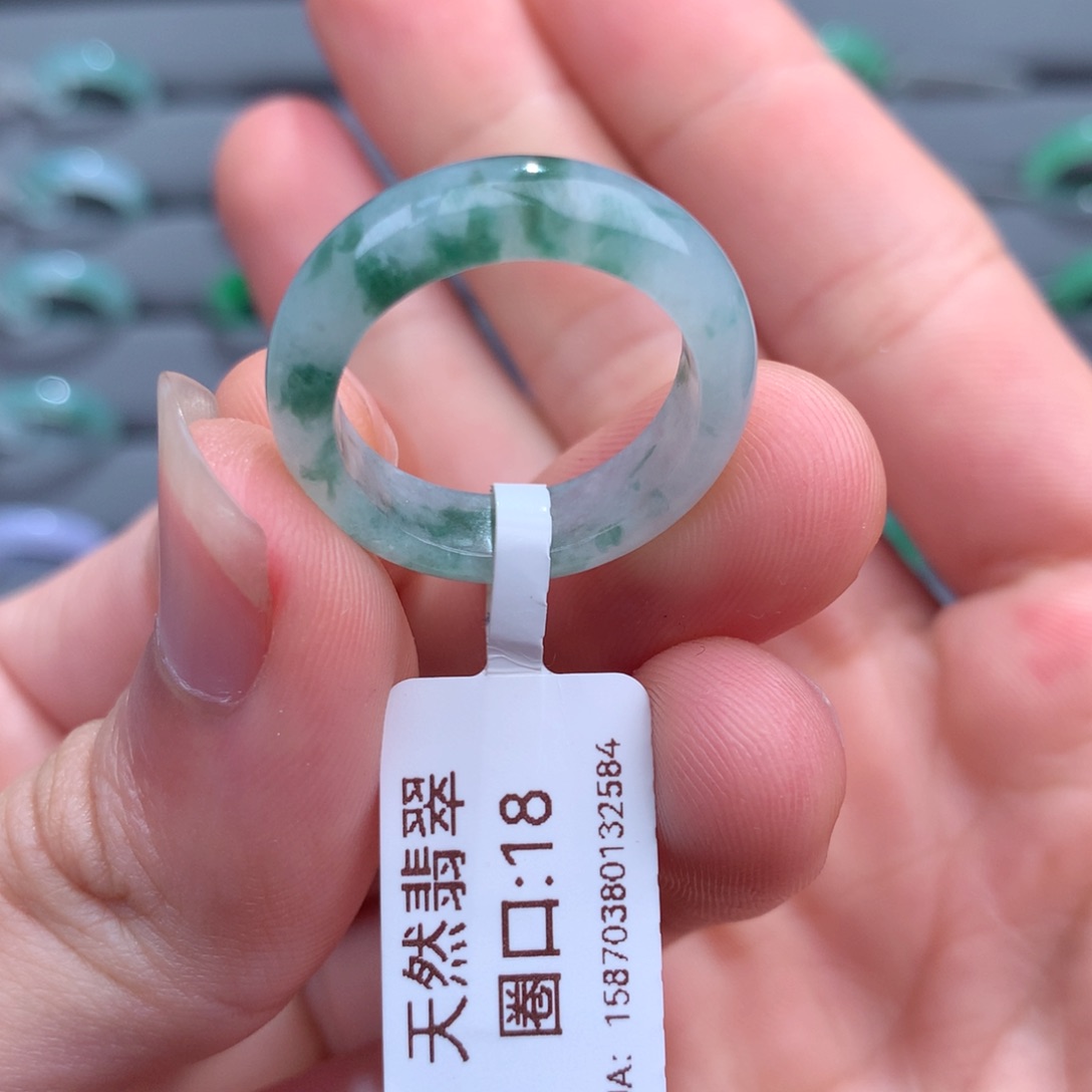 翡翠戒指未镶嵌天然