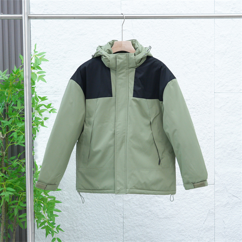 冬季情侣款可拆卸帽宽松百搭潮流时尚棉衣撞色休闲棉服外套9922