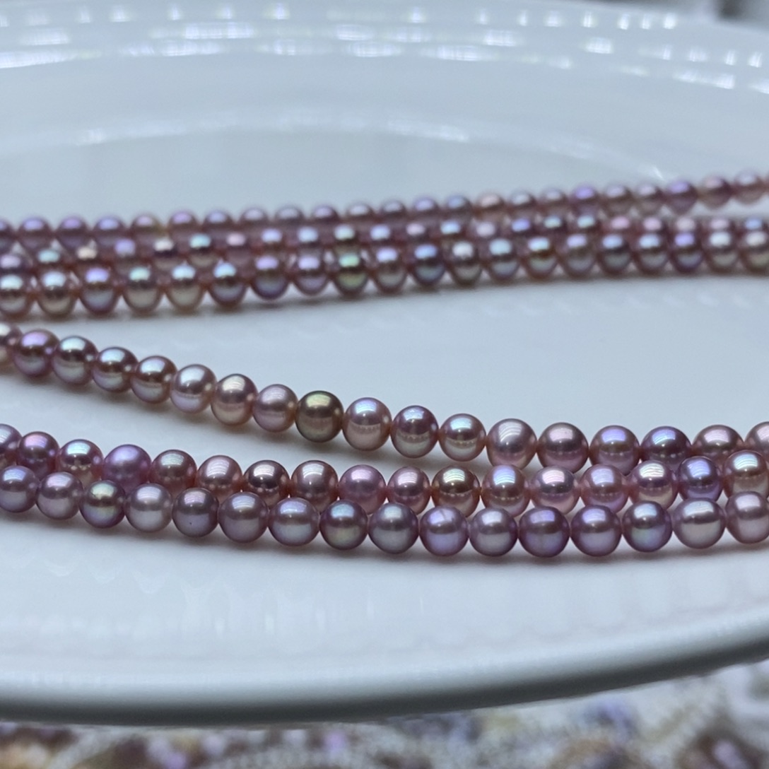 淡水珍珠项链银S925镶嵌琳*