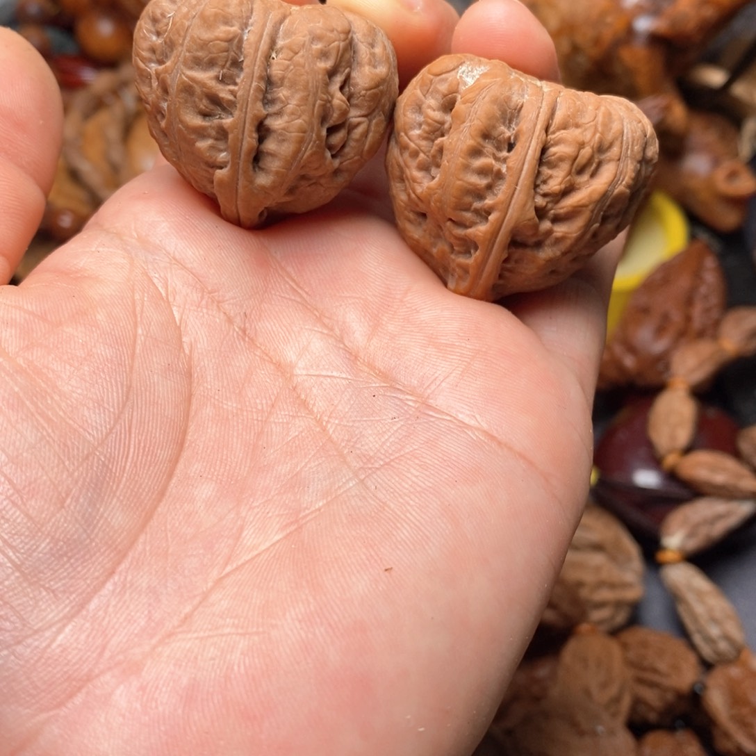 吊坠文玩核桃色差62