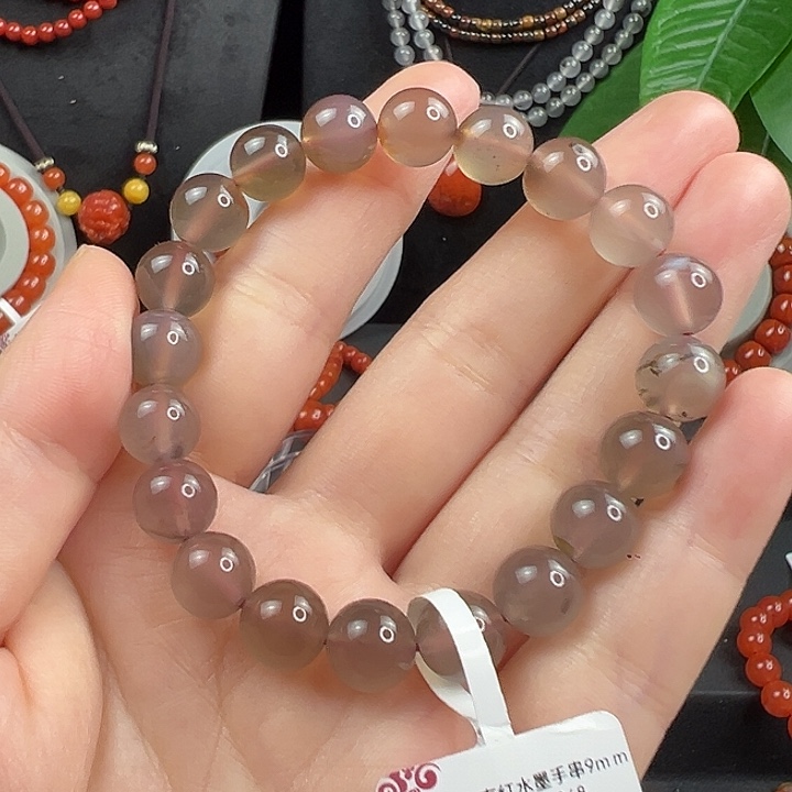 南红玛瑙未镶嵌手链南红水墨手串卡9 