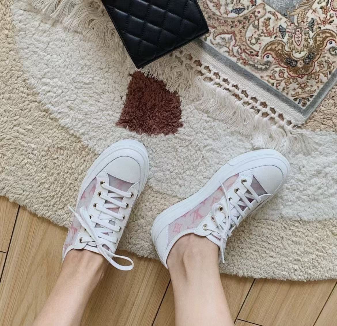 99新 LouisVuitton/路易威登 蔚蓝/36码/网纱鞋/LZ1212QT9991