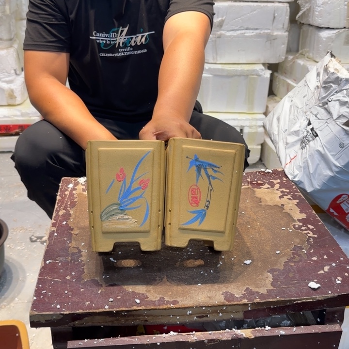 紫砂花盆瑕疵和瑕疵