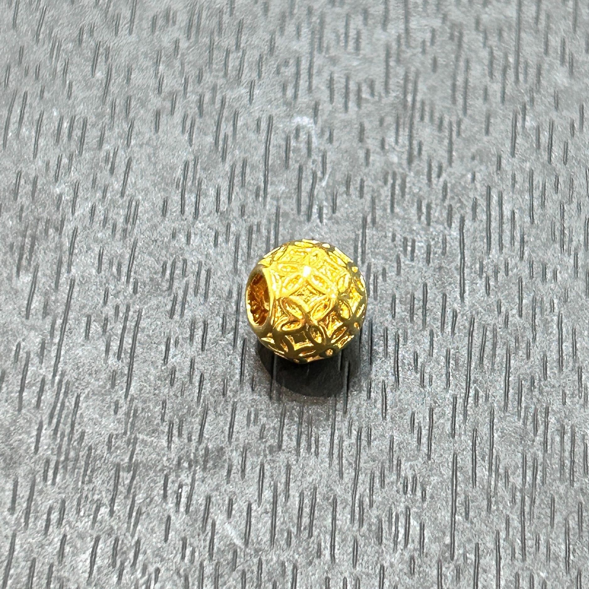 【店长专享】足金999投资金攒黄金铜钱珠PJ167克重多退少补