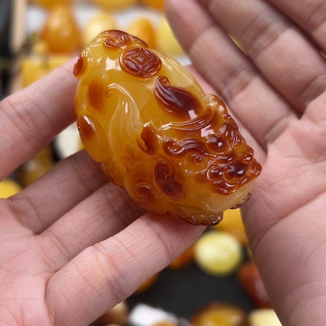 蜜蜡颈饰未镶嵌蜜蜡38.45g