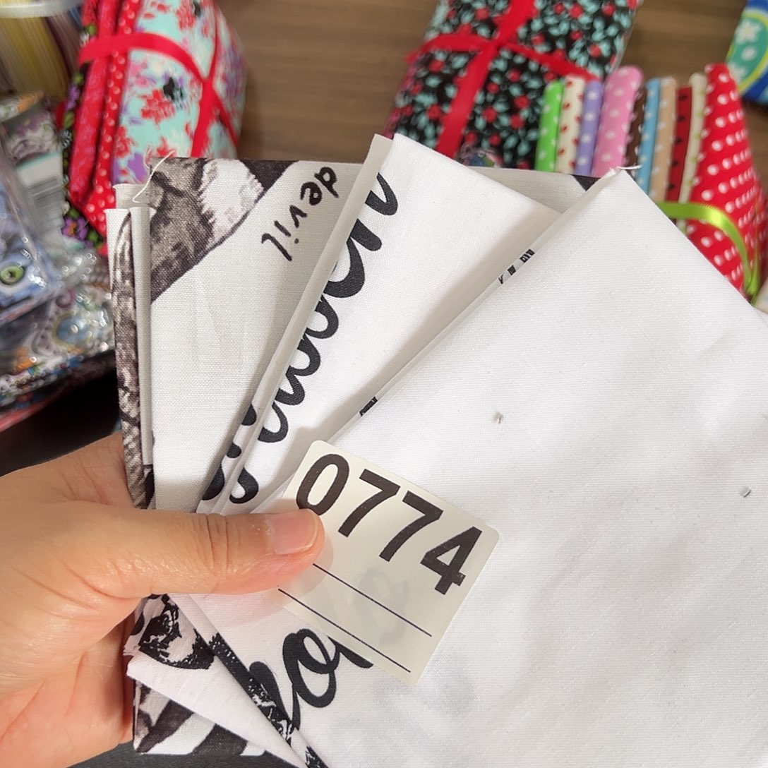 3片纯棉原单小布块45.50厘米一片