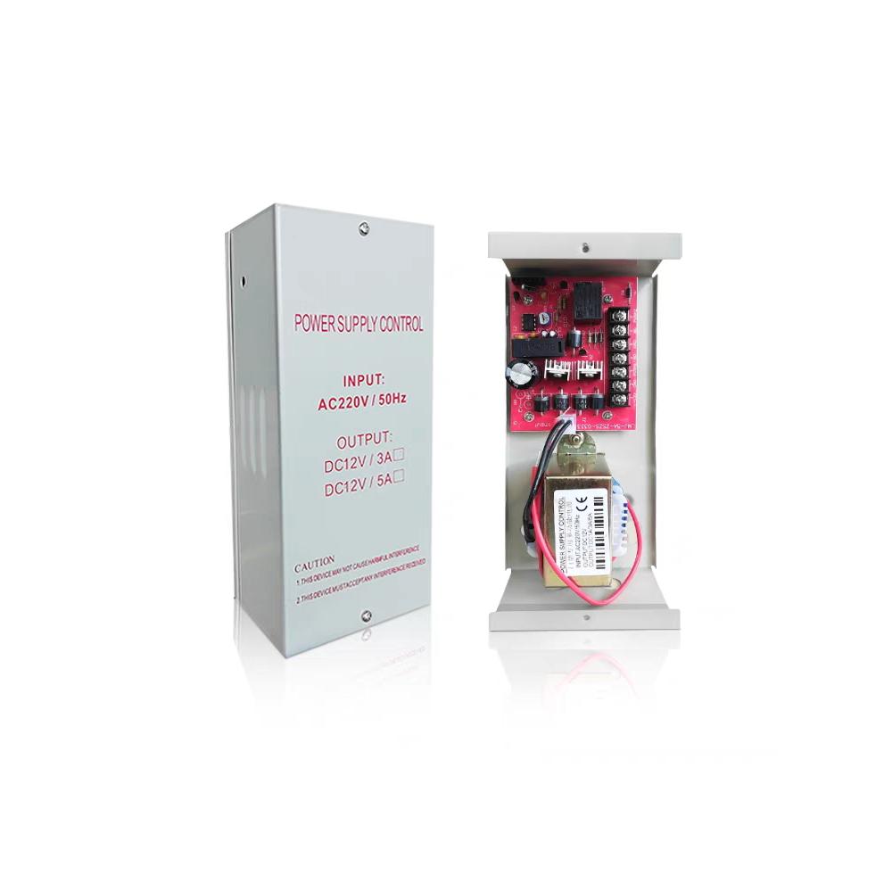 12V5A门禁专用电源箱3A控制器变压器用于楼宇对讲门锁ups后备电源