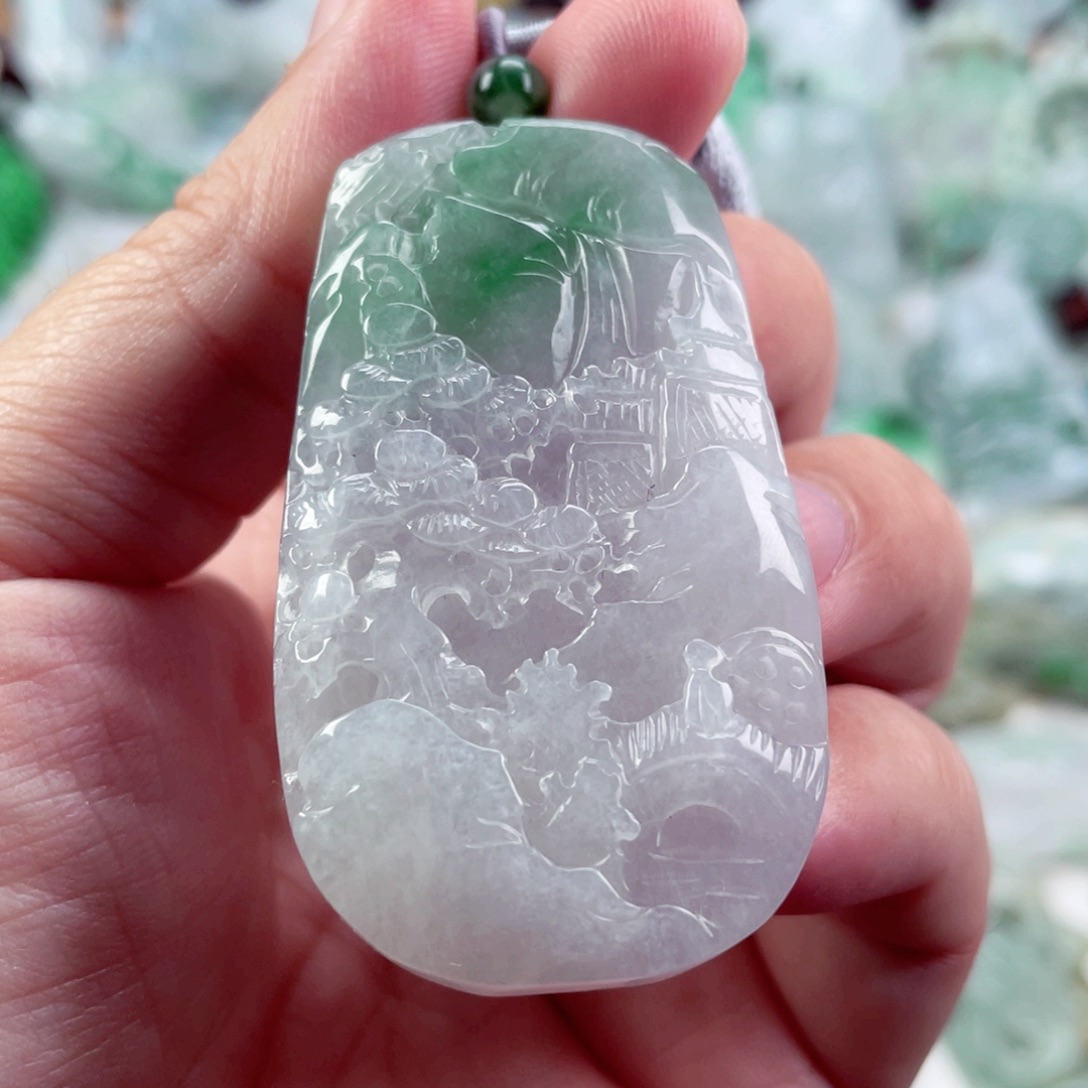 翡翠未镶嵌吊坠(不含链)