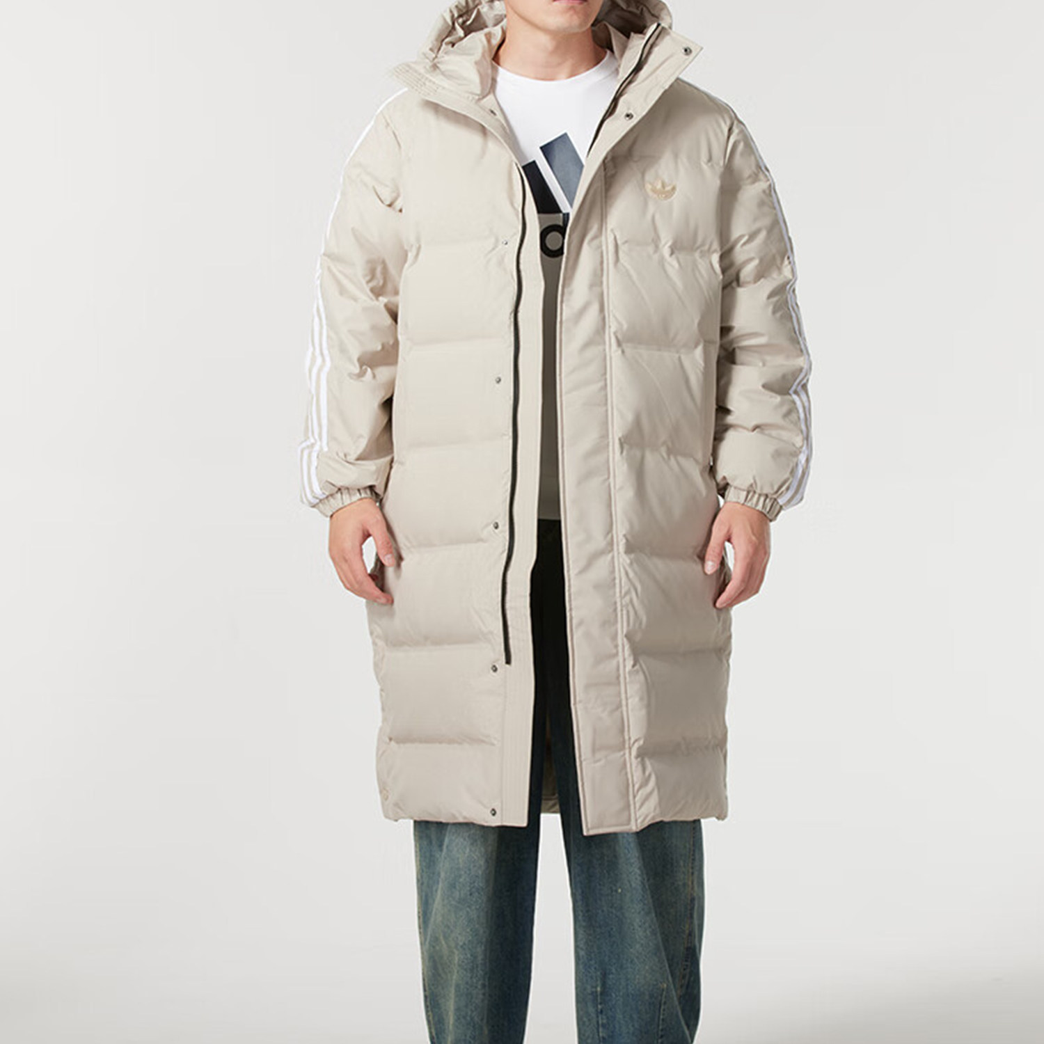 adidas/阿迪达斯三叶草男士户外运动保暖羽绒服JD3750