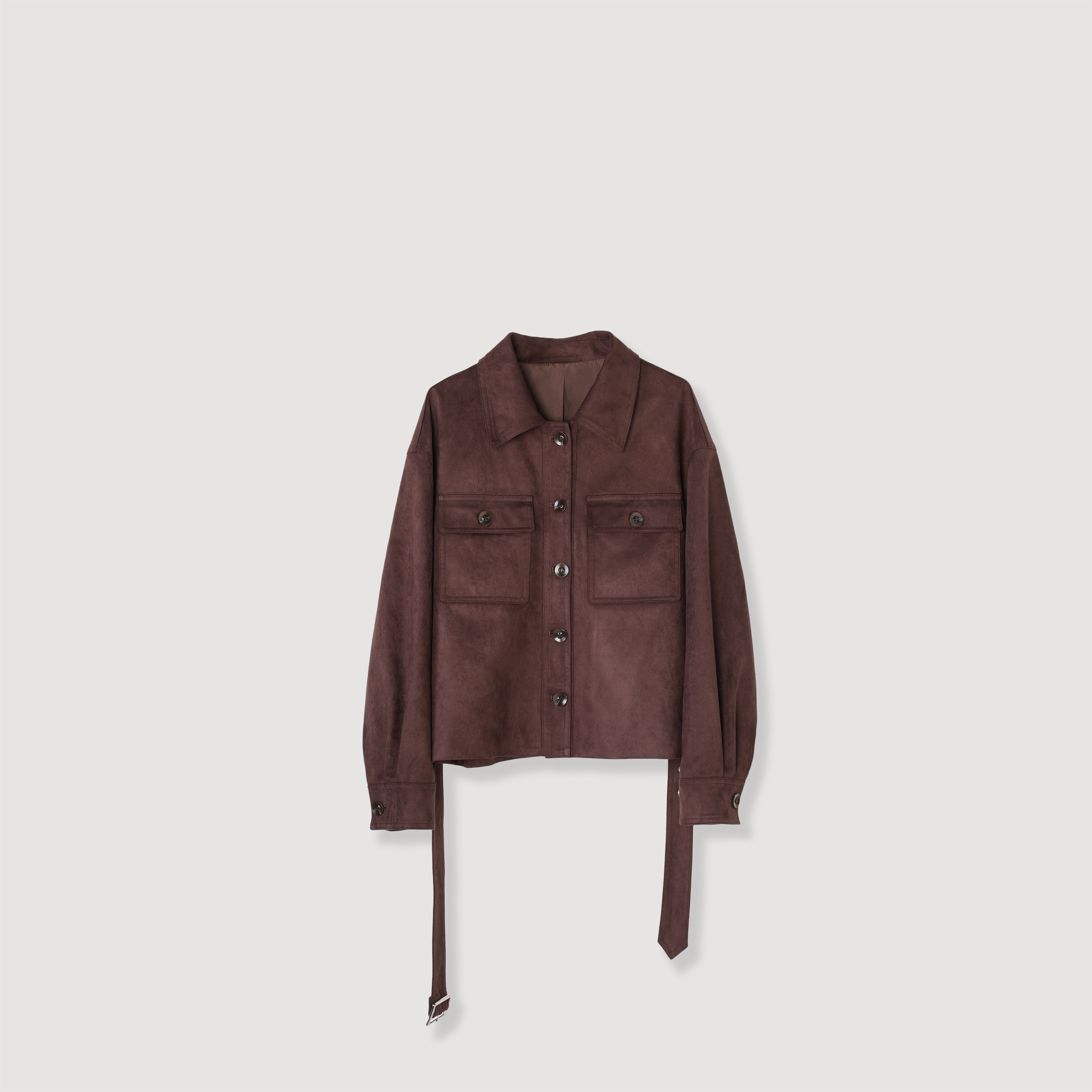 【云巅筑梦】25秋冬新款高级简约风短绒面夹克外套25A1253