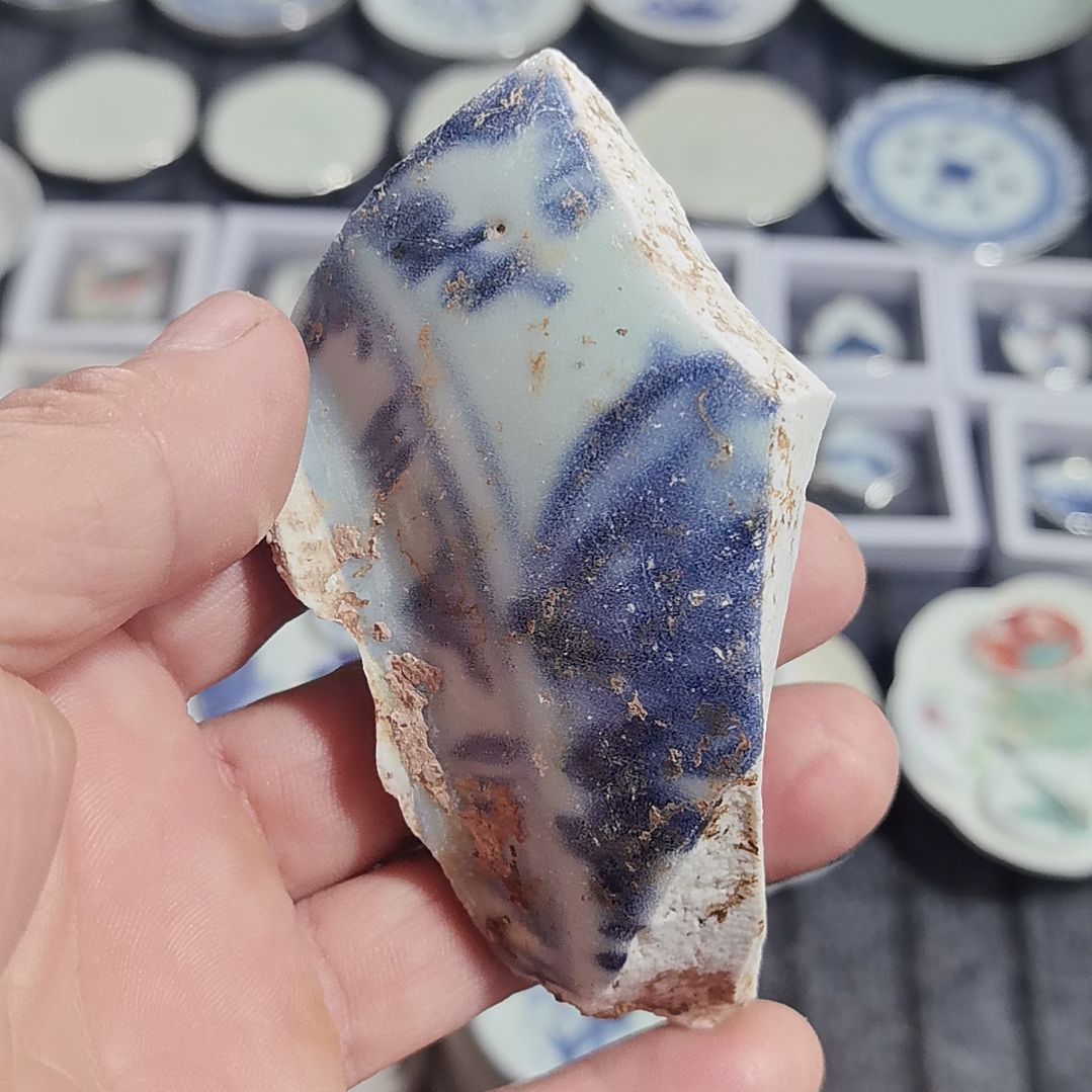 瓷片青花影青杯垫标本全选