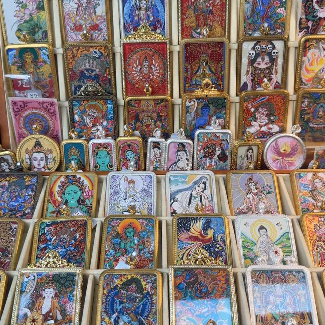吊坠古祥手绘唐卡