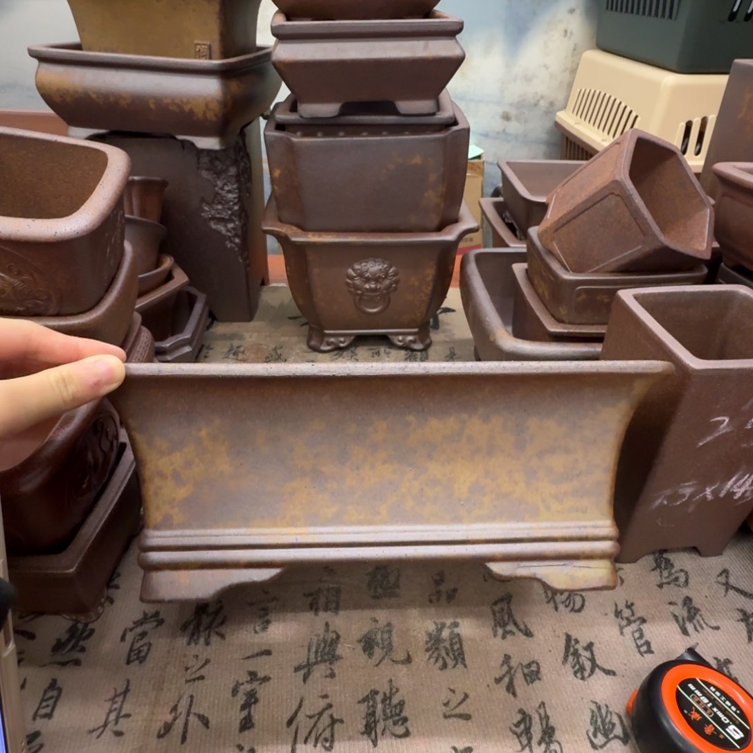 紫砂花盆26号宜兴紫砂正品货25x15.5x8