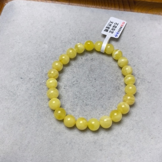 蜜蜡裸石未镶嵌手串