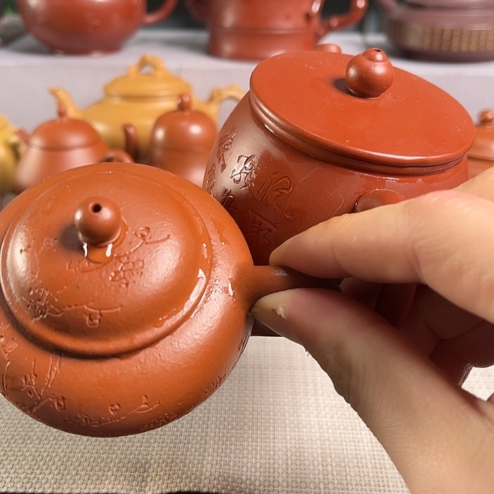 樂***·紫砂茶杯宜兴原矿手工紫矿壶