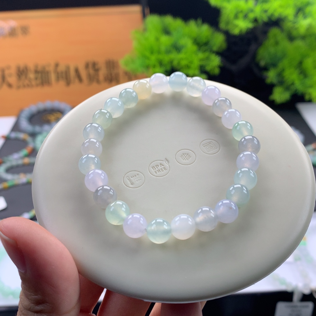 翡翠未镶嵌手链卡7