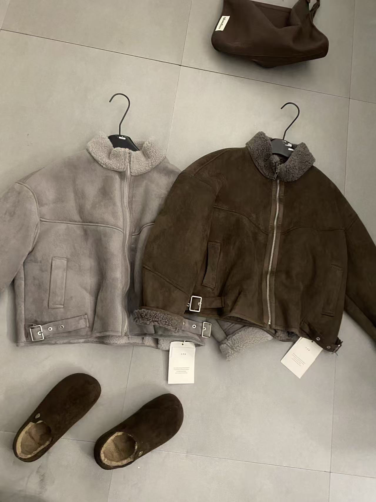 【ARONG阿荣家】外套77313-灰色浅咖-F