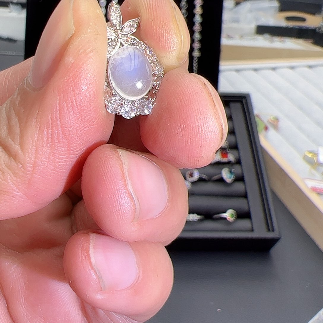 紫晶珠宝半成品银S925镶嵌