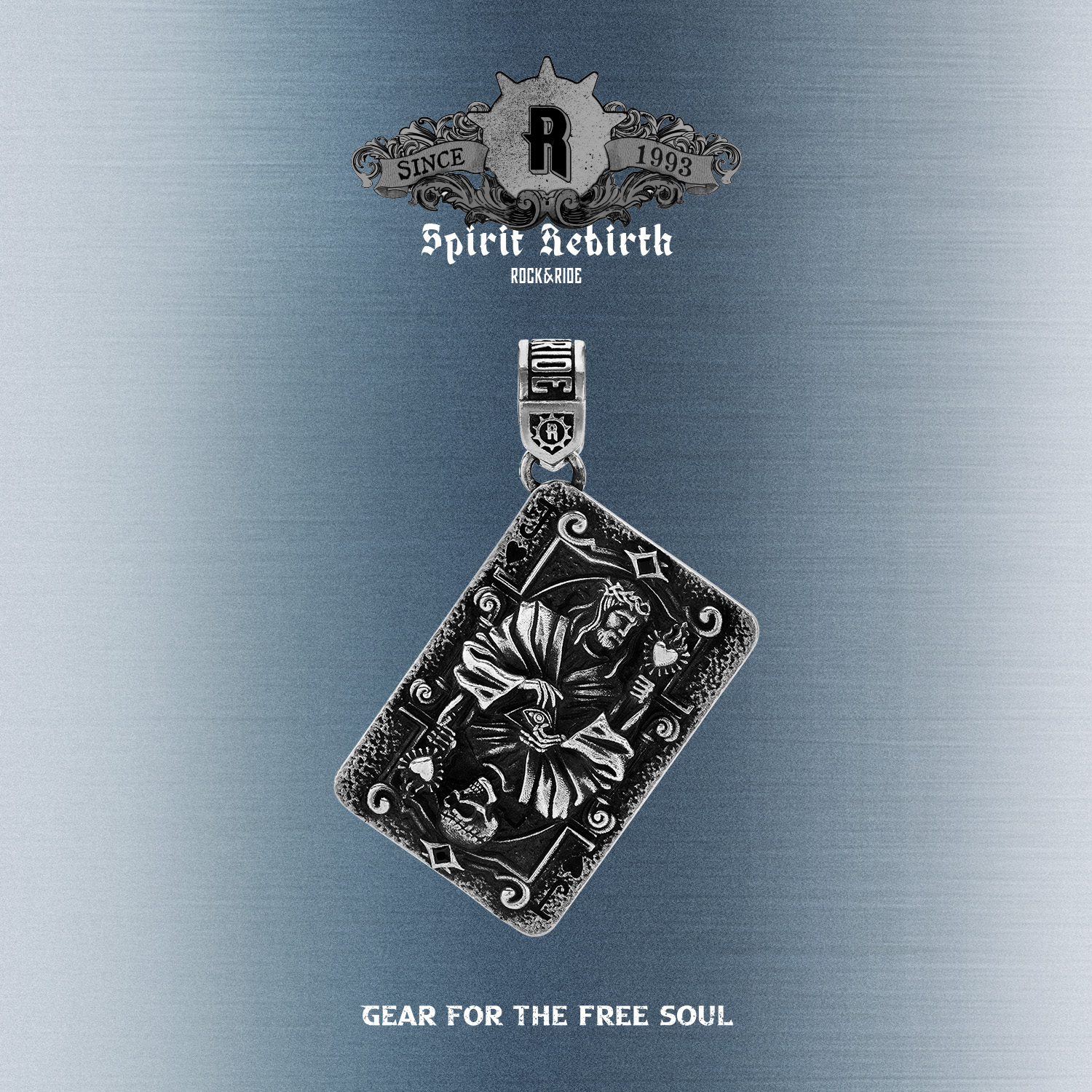 ROCK&RIDE 吊坠925银 重生上帝之眼吊坠圣冥交辉吊坠项链男士