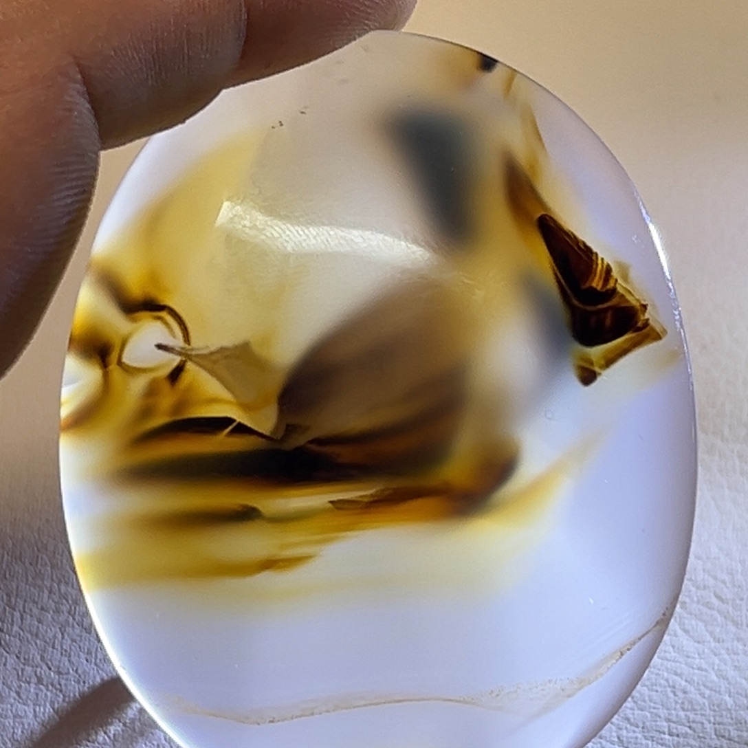 平***宙玛瑙/玉髓未镶嵌颈饰