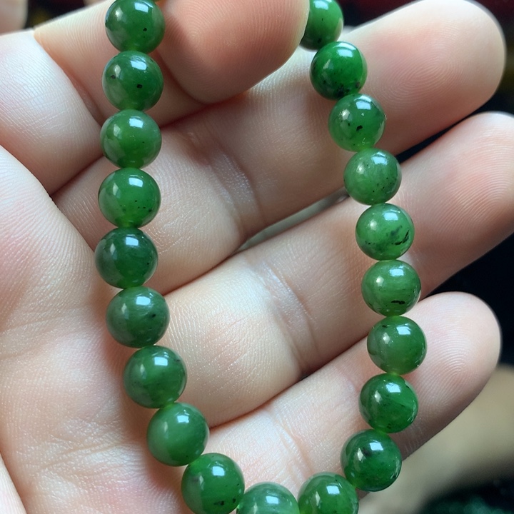 和田玉（碧玉）未镶嵌手链