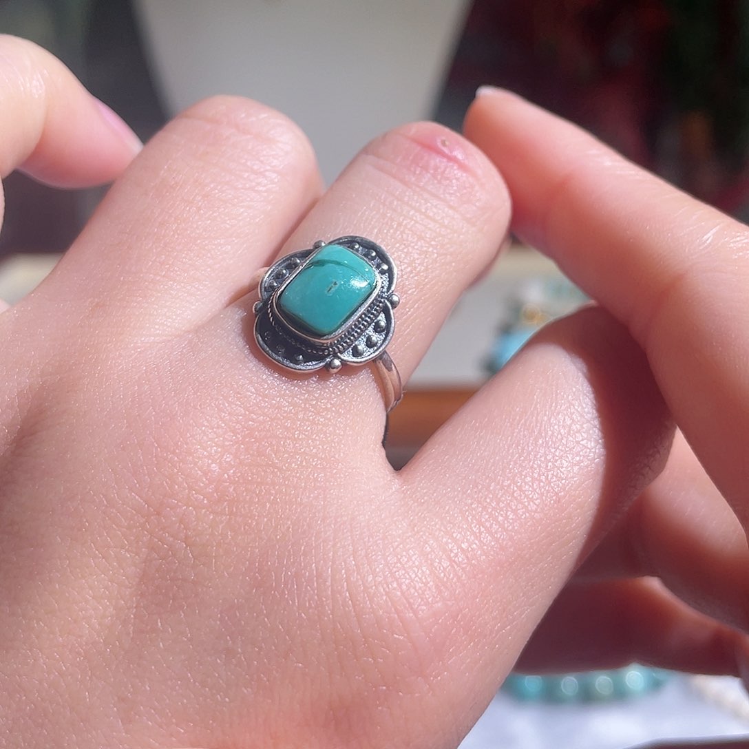 绿松石配饰银S925镶嵌