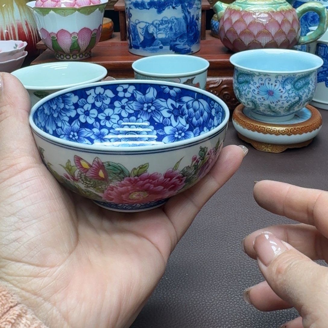 瓷片景德镇仿古手工制作精品展示