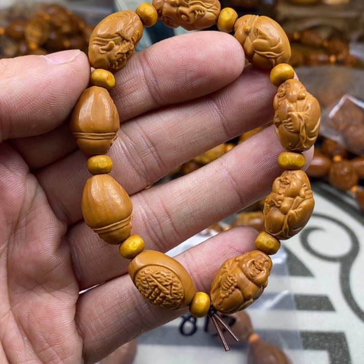 橄榄核手串/手链橄榄核雕工艺手串