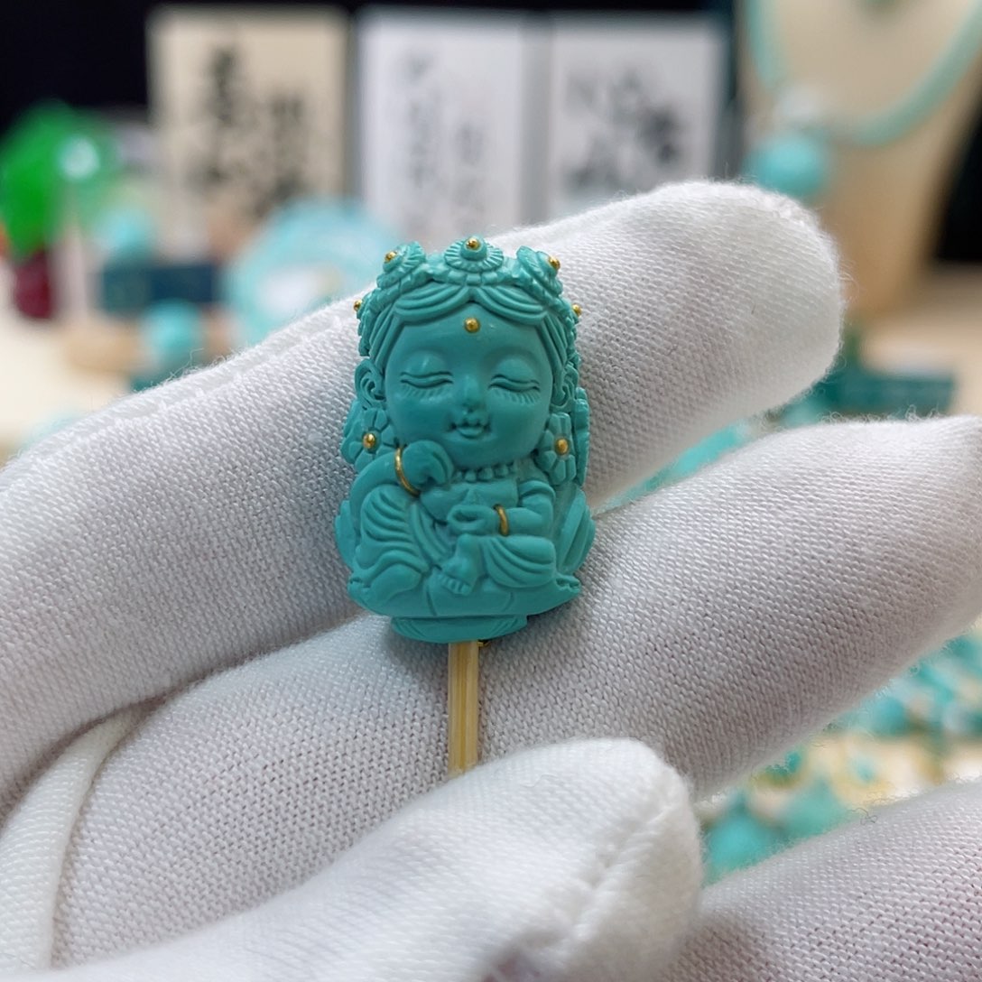 绿松石珠宝奇石未镶嵌