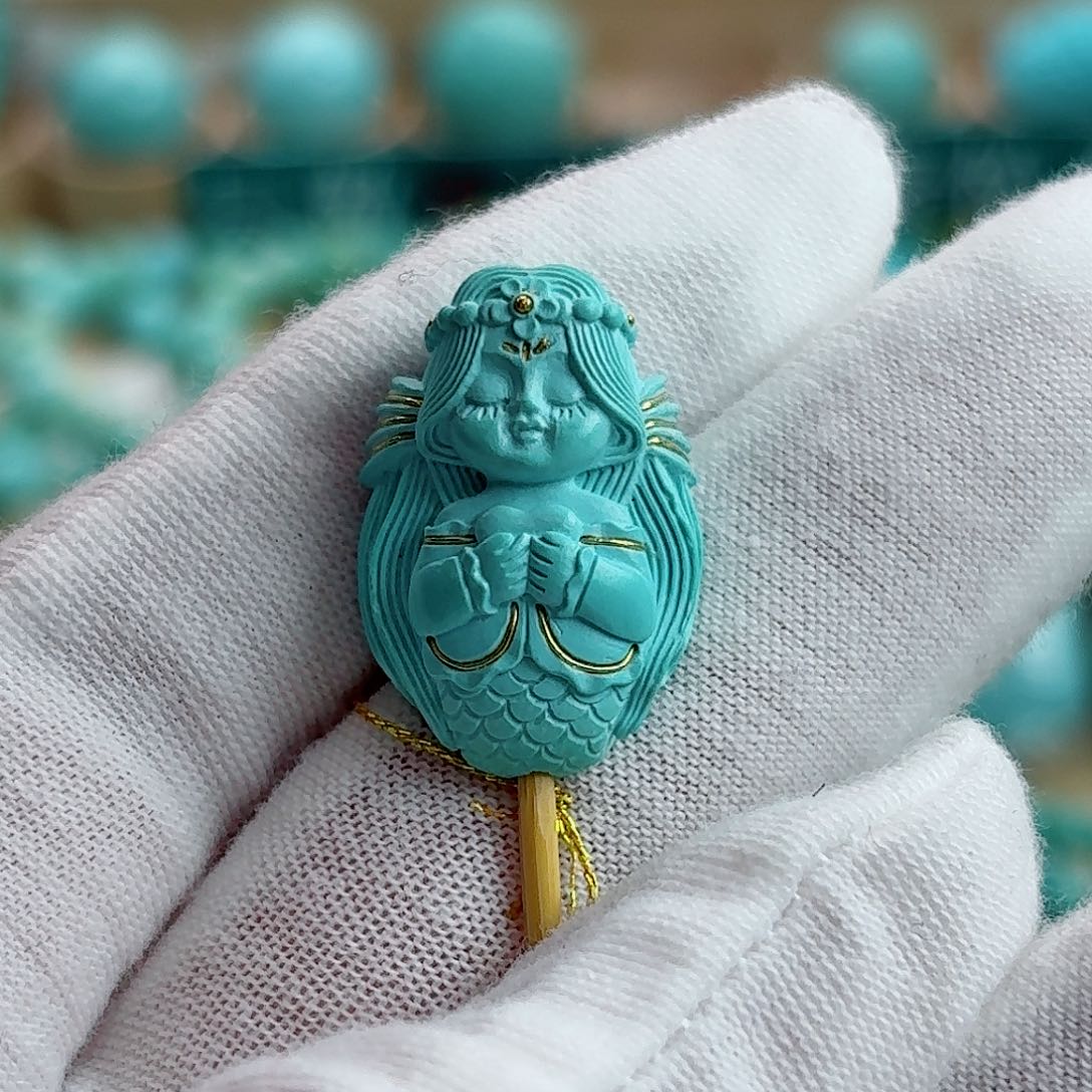 绿松石未镶嵌珠宝奇石