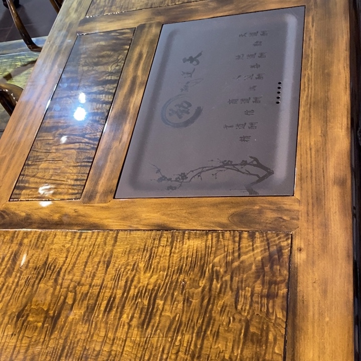 大***。楠木158泡茶桌七件套