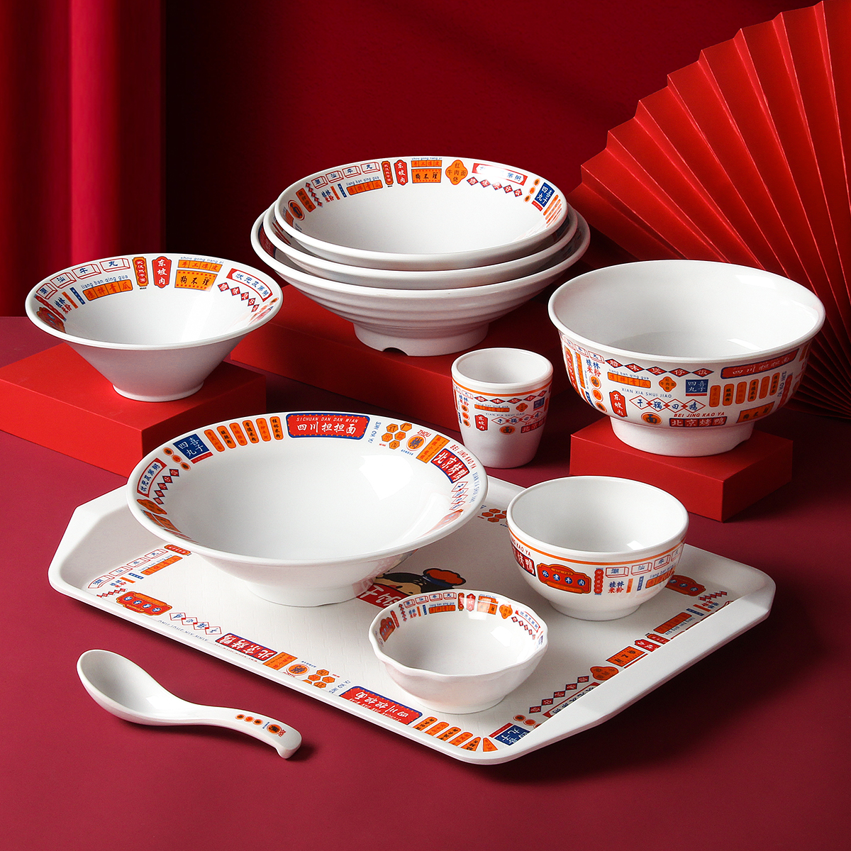 密胺餐具大碗网红茶餐厅拉面汤面汤粉汤碗麻辣烫重庆小面碗
