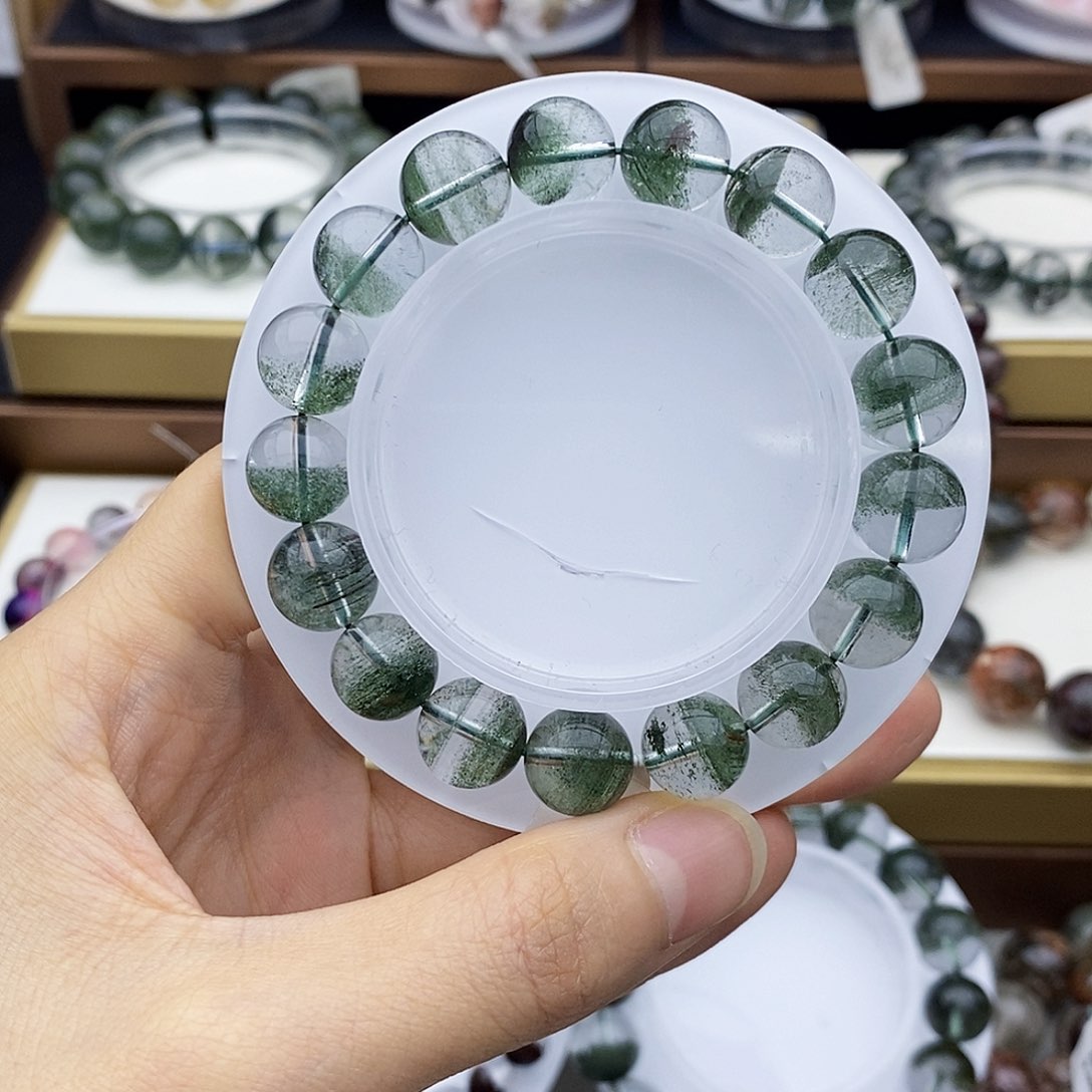 水晶手串未镶嵌绿幽灵