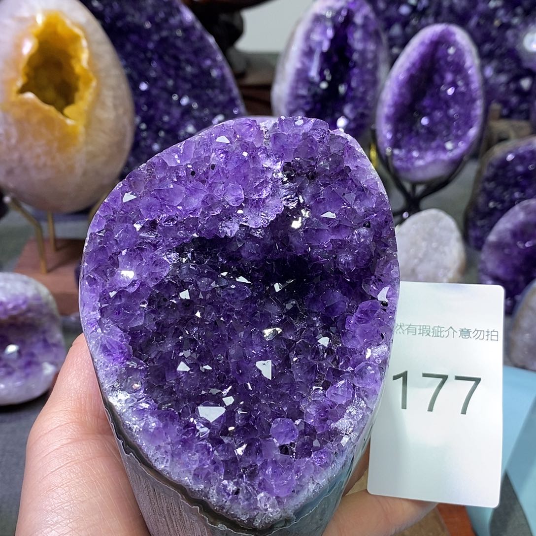 珠宝半成品紫晶未镶嵌