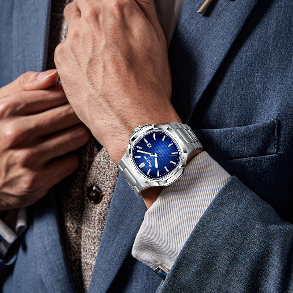 W【HY】经典大方商务全自动男士夜光防水腕表/按编号下单-货盘东