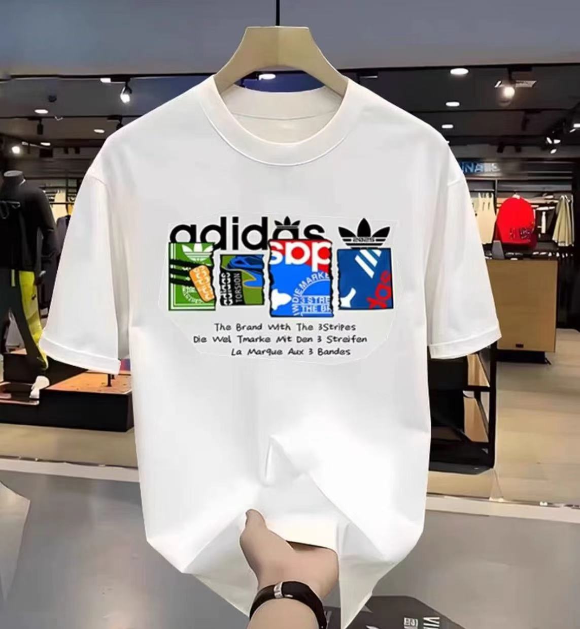 【一折粉丝福利】2025春夏新款奢品男女同款重磅情侣时尚休闲T恤-49