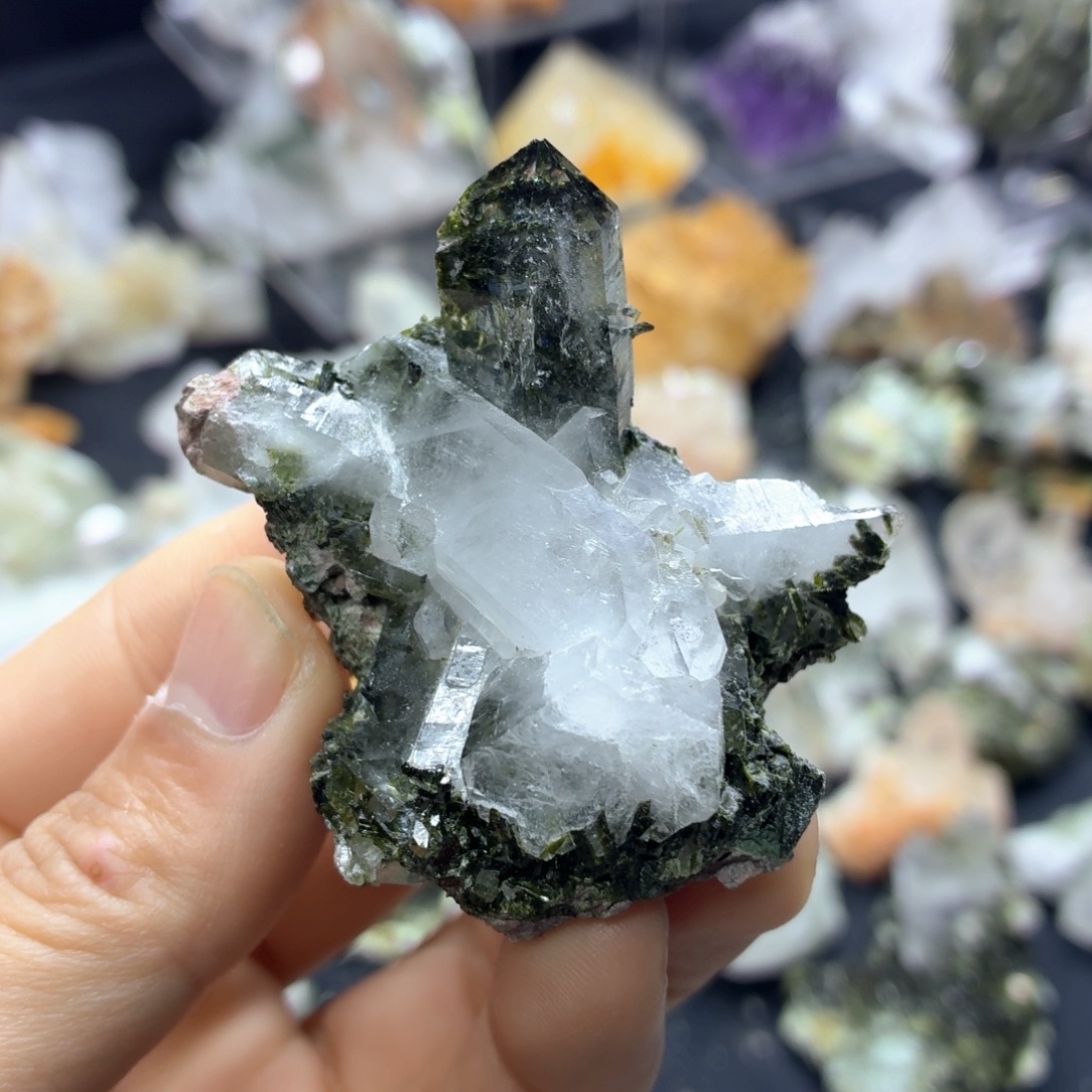 石材被封印的绿帘