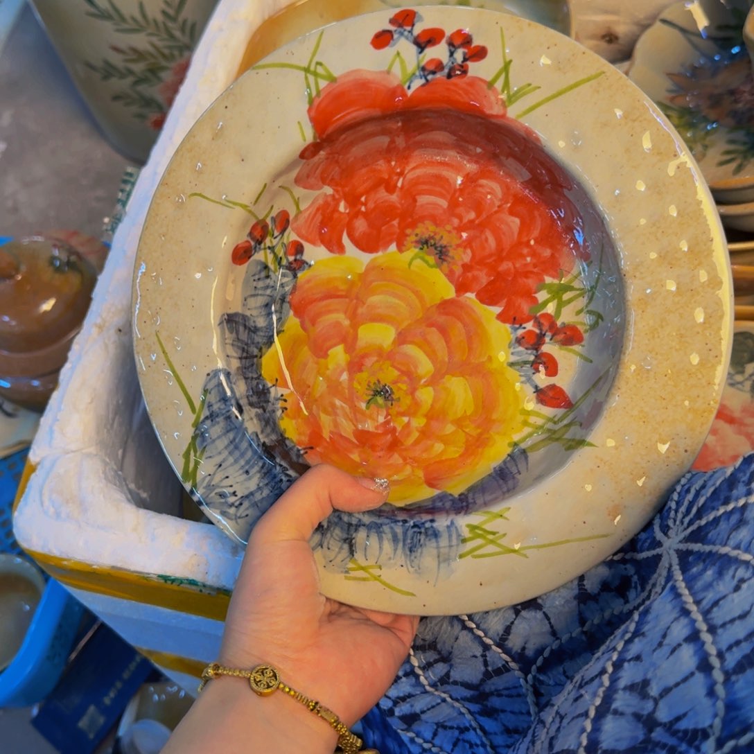 瓷片景德镇陶瓷手工手绘