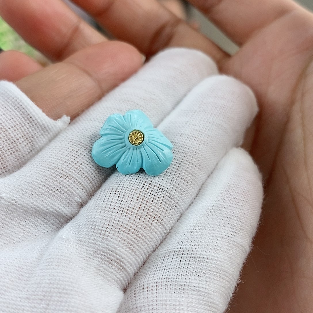 绿松石珠宝奇石未镶嵌