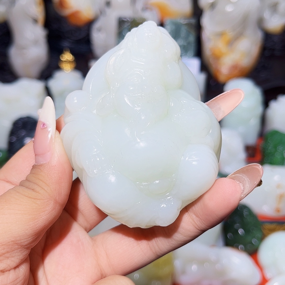 和田玉未镶嵌挂件