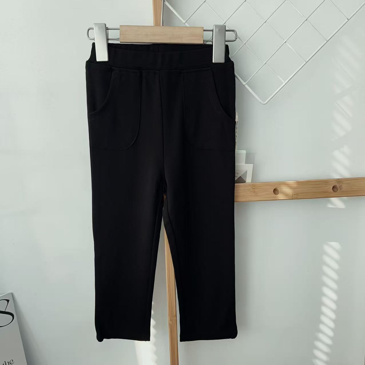 【清仓】90-120码杰尼家儿童裤子男女童春秋人棉高弹百搭直筒休闲裤