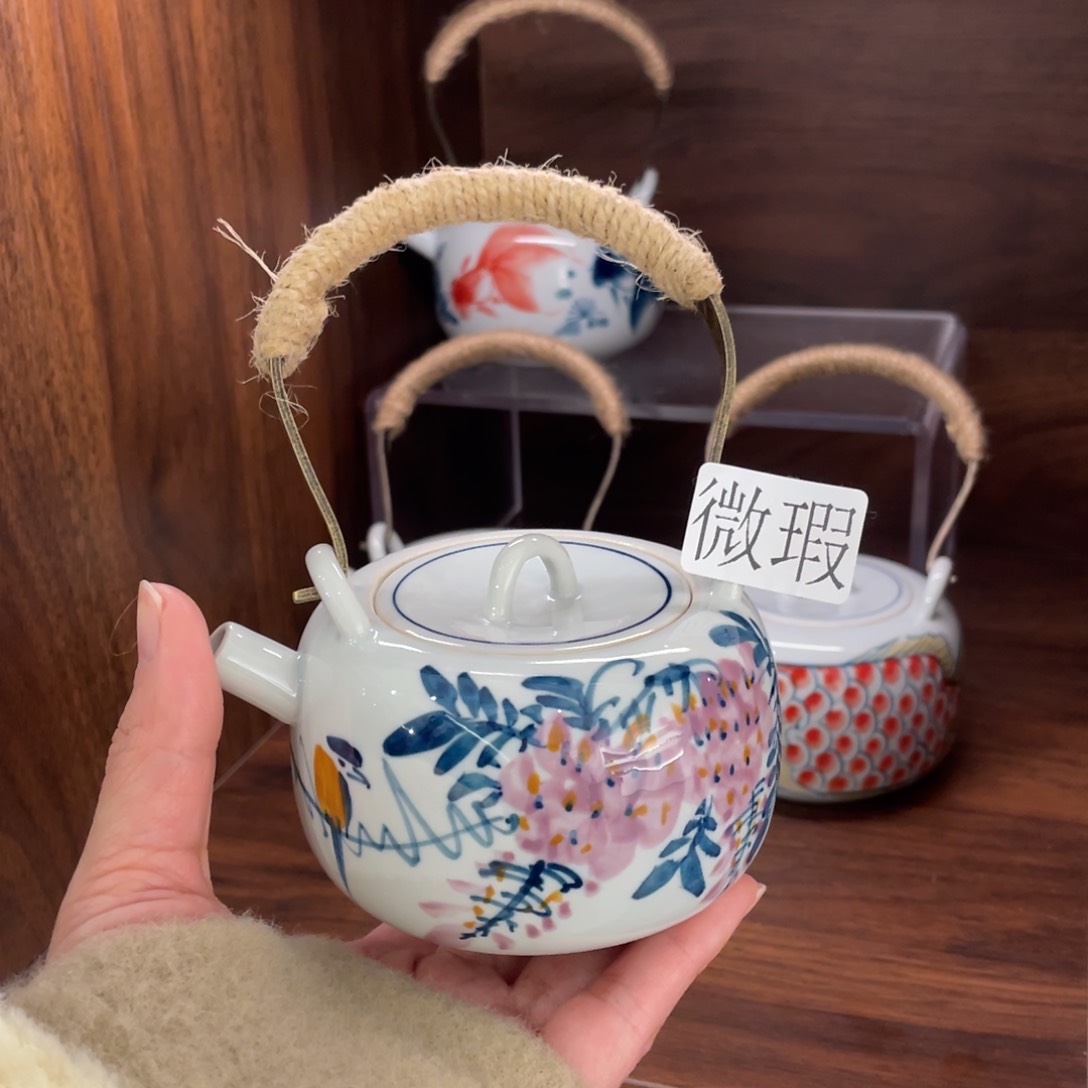 微瑕釉下彩纯手绘