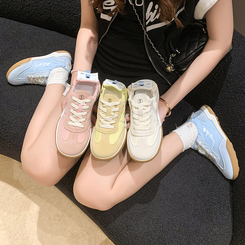 云朵感~芭蕾风夏季德训鞋女鞋透气阿甘鞋女2025新款运动小白鞋