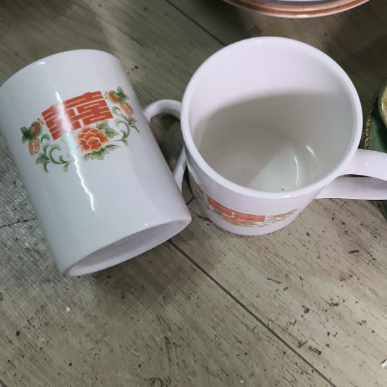 瓷片磁州窑盘碗壶杯有